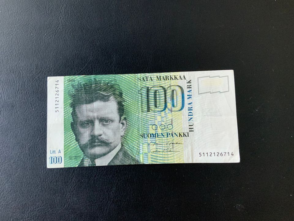 100 markan seteli vuosi 1986