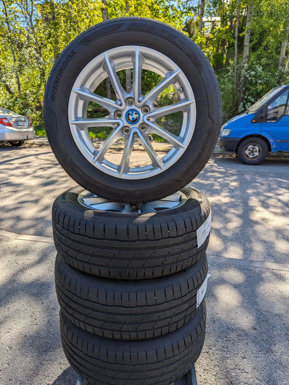 BMW G30 G31 original wheels , Hankook Ventus S1Evo3 225/55/17"