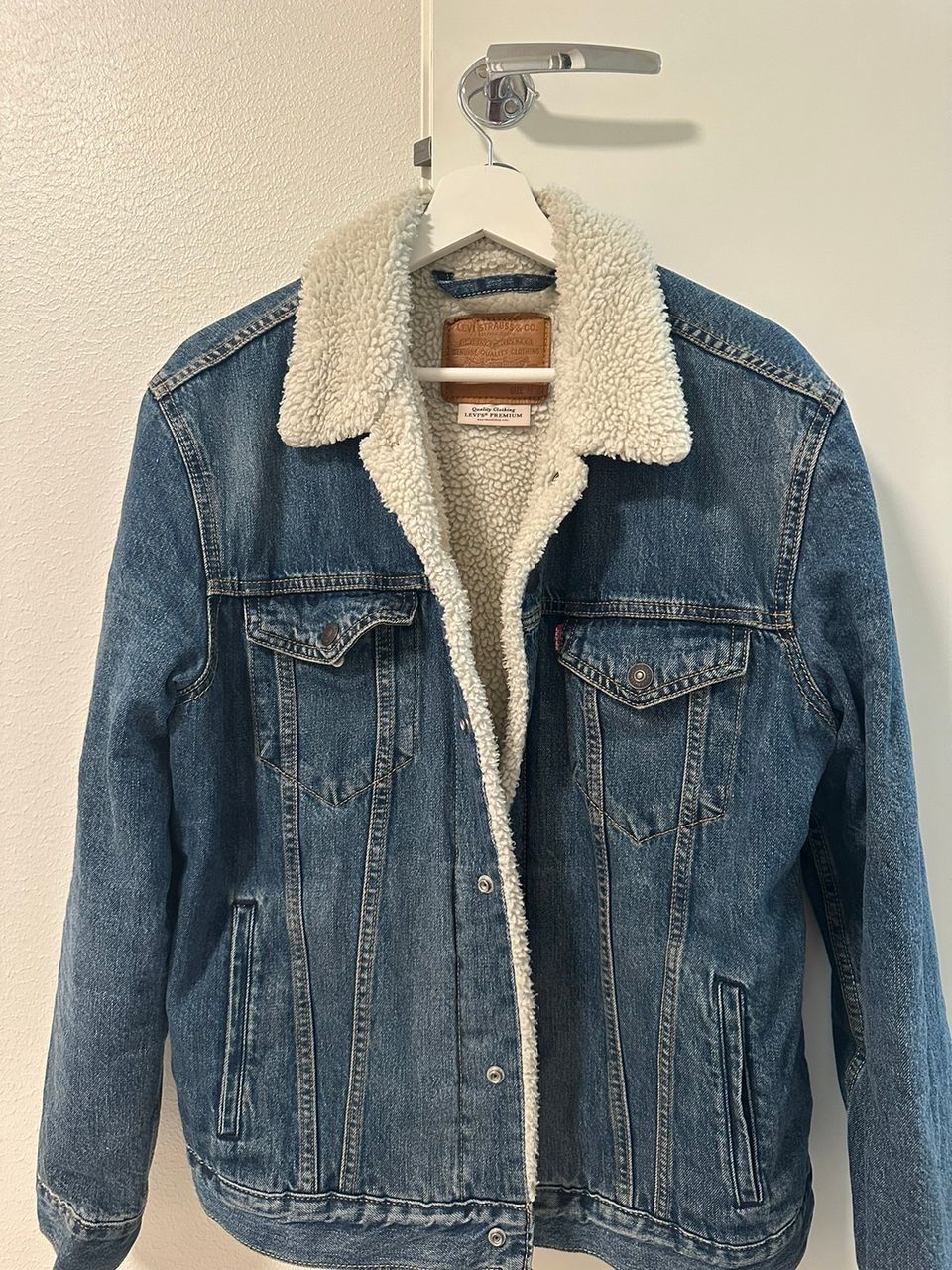 Levi’s Type 3 Sherpa Trucker Farkkutakki (vaaleansininen)