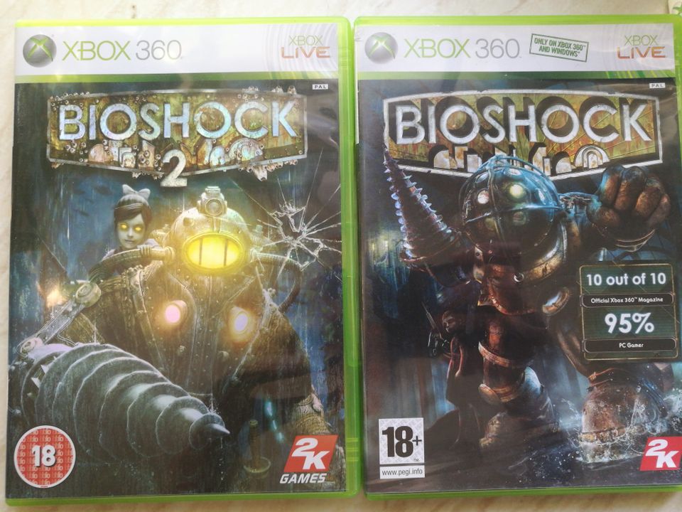 Bioshock 1 ja 2 Xbox360