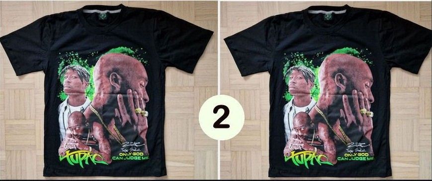 Tupac Shakur T-paitoja koot: L & XL [Rap Gangsta]
