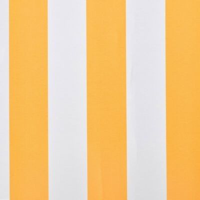 VidaXL Markiisi-/aurinkovarjo auringonkukan keltainen/valkoinen 3x2,5m