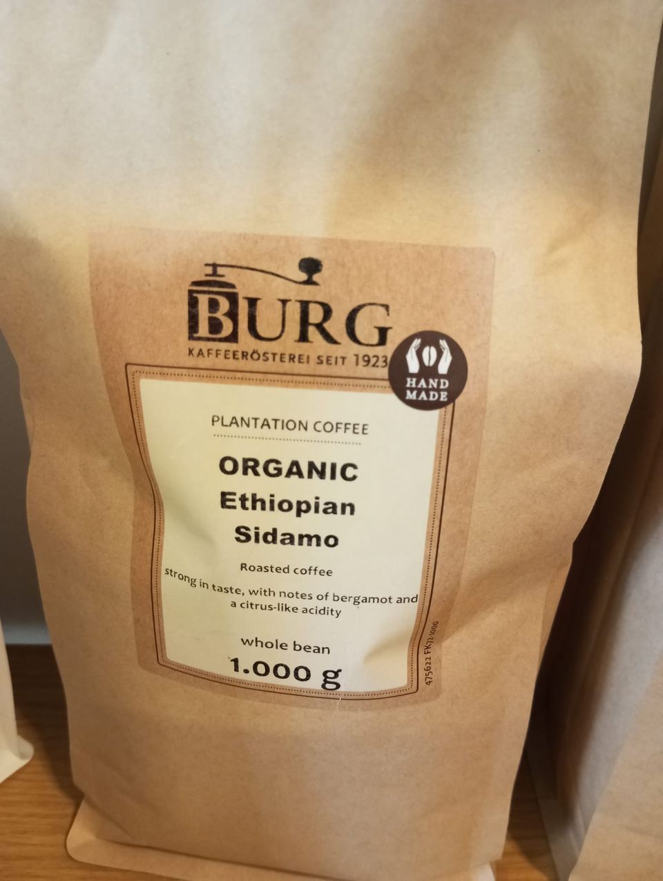 Organic Ethiopian Sidamo