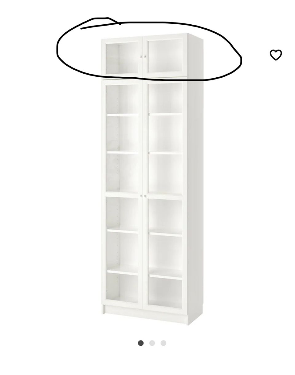 Billy Ikea book shelf extender with two windows