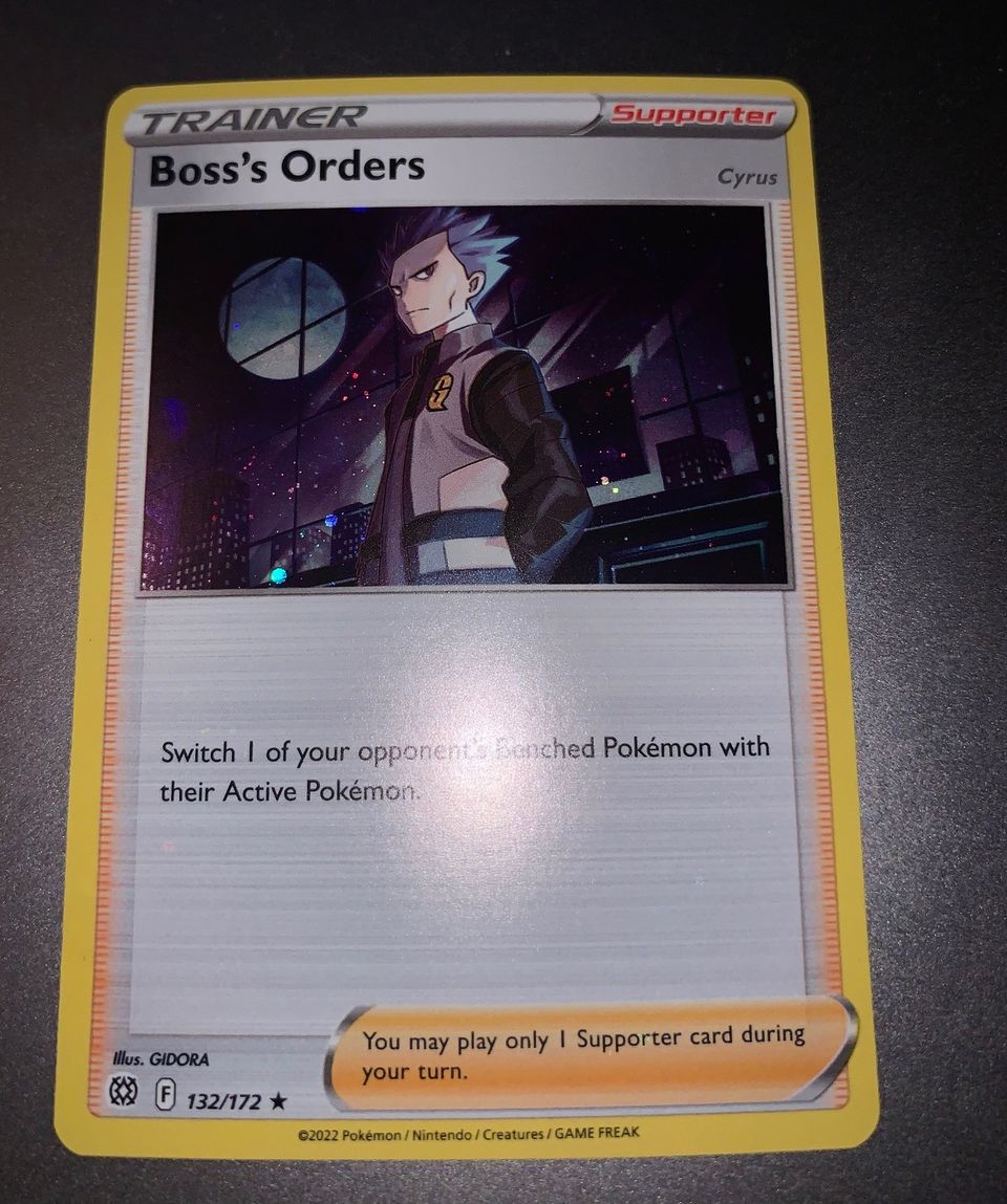 Boss's Orders (Cosmo Holo) 132/172  (Pokemon TCG / Brilliant Stars)