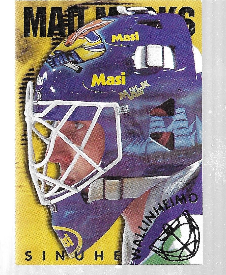 Jääkiekko Mad Mask Sinuhe Wallinheimo 8/12 98-99 Cardset.