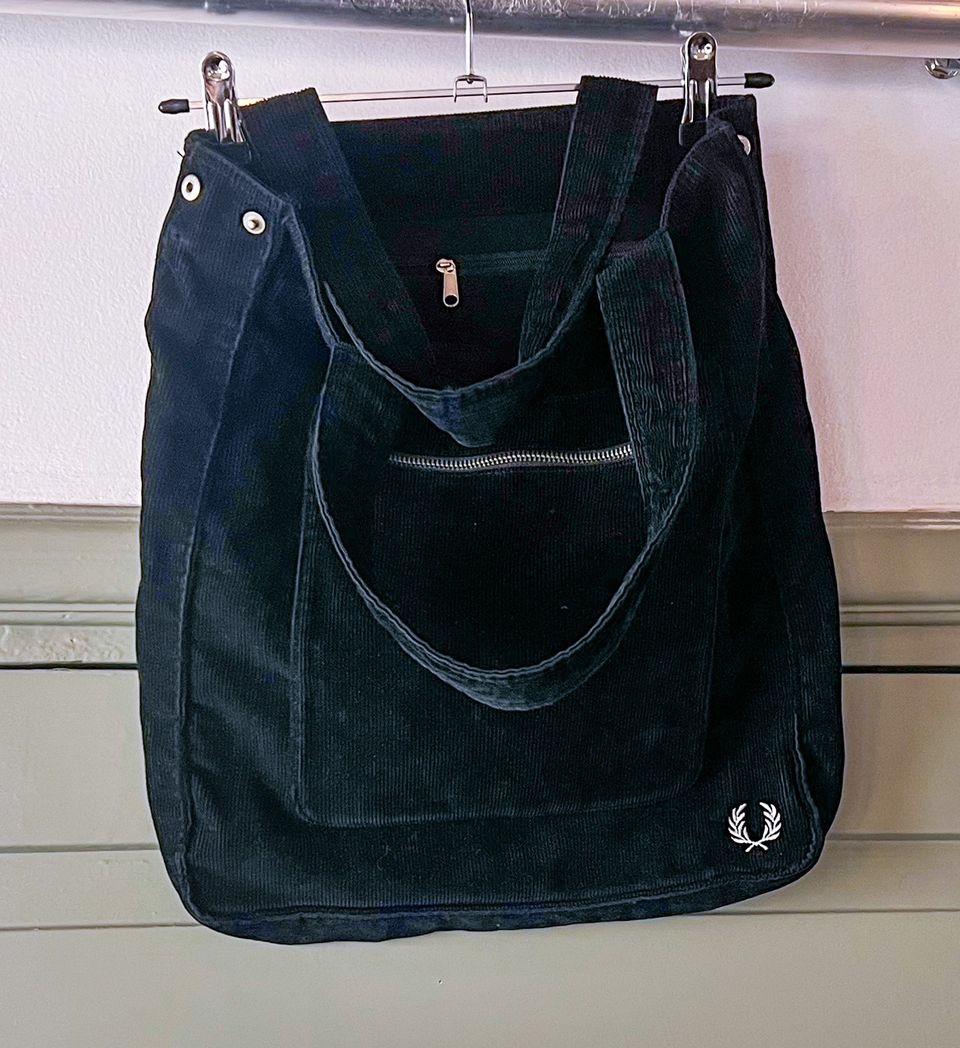 Fred Perry Corduroy Tote Bag