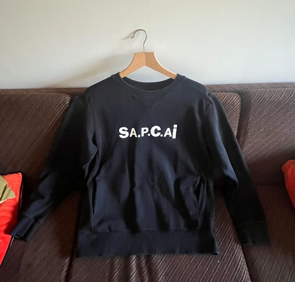 A.P.C x Sacai-crewneck college