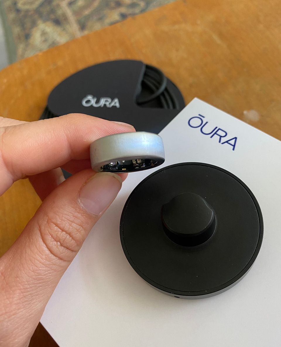 Oura Gen3 Horizon brushed titanium US7