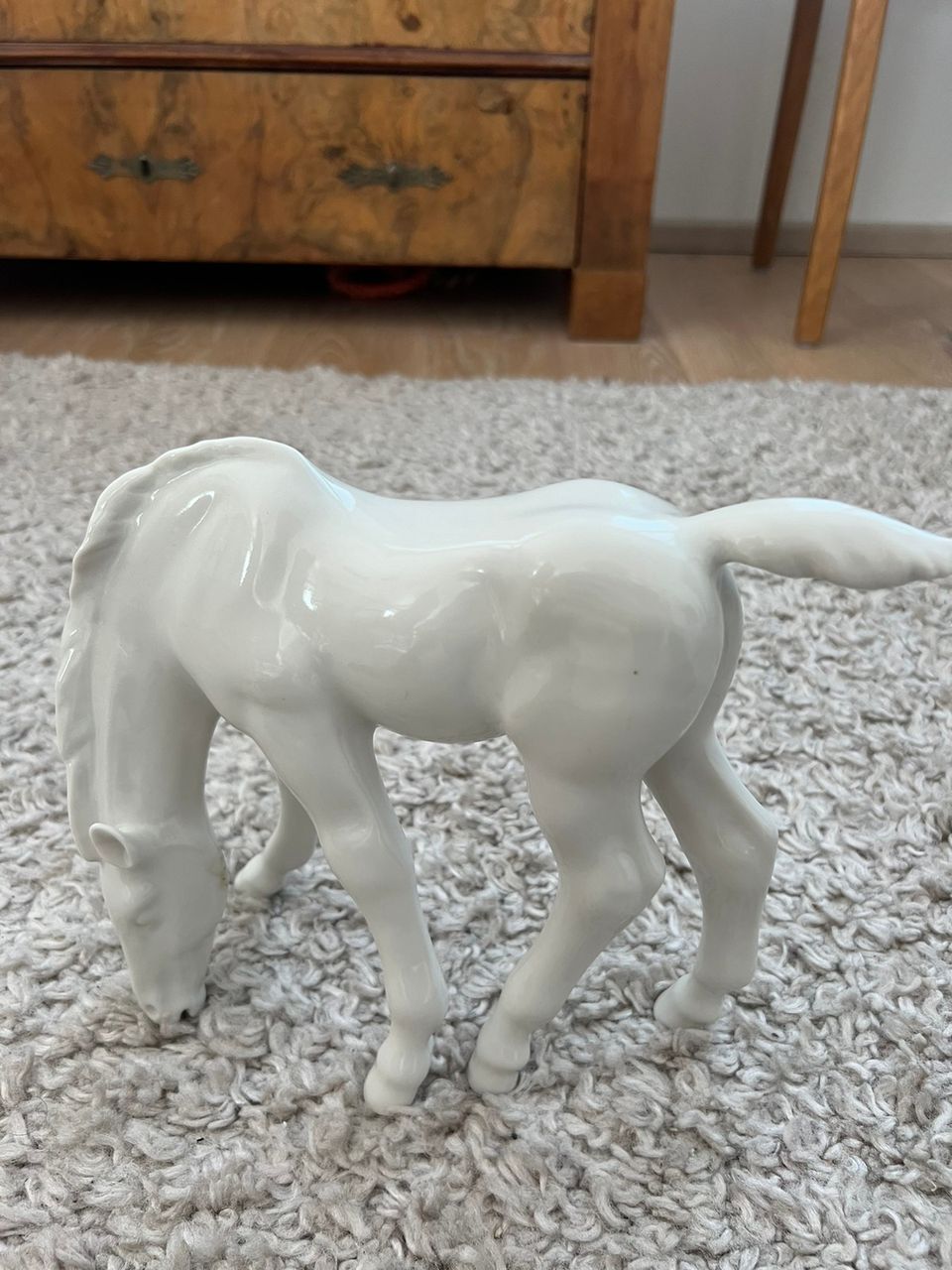 Vintage lomonosov posliini figuuri hevonen