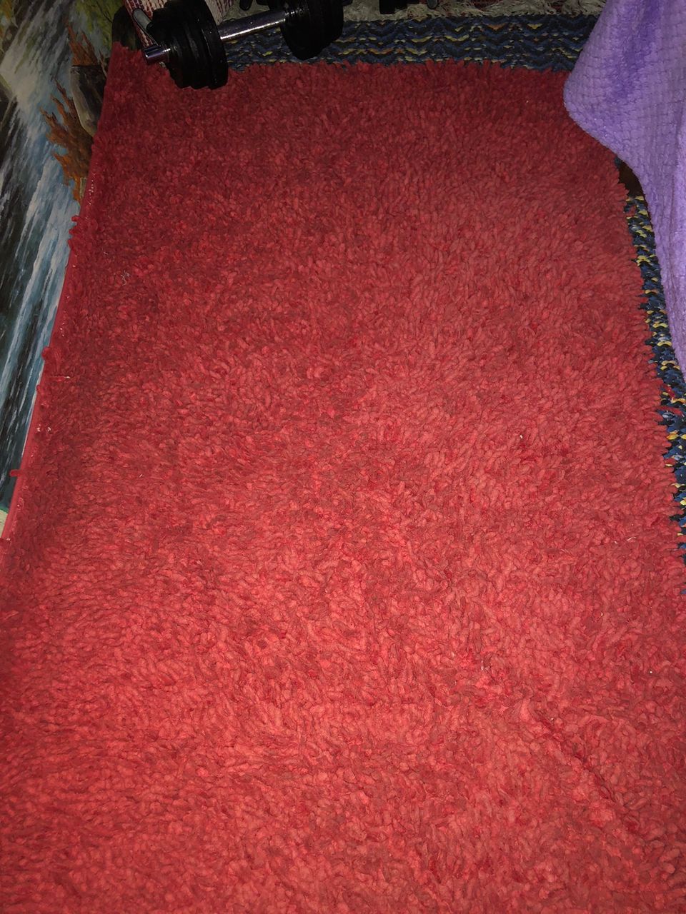 Punainen pehmeä matto