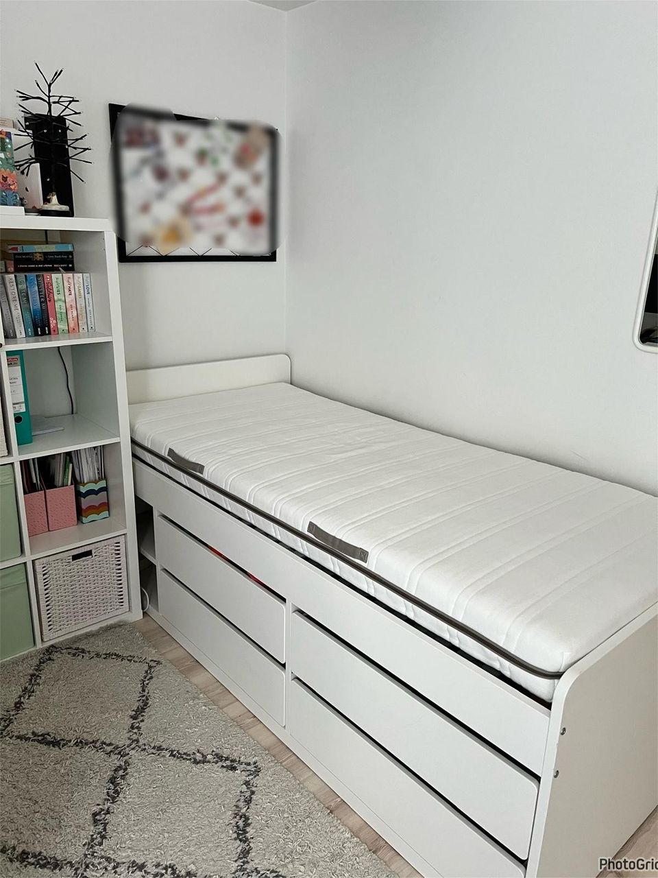 IKEA Släkt sänky 90 x 200 + Sälepohja + Vaahtomuovipatja