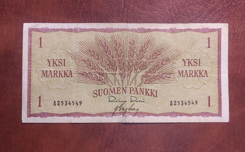 1 markka v. 1963, A-sarjaa