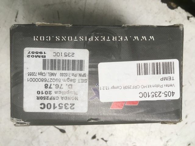 Vertex Piston kit HONDA CRF250R Compr 13,2:1 2010-13 76,78mm