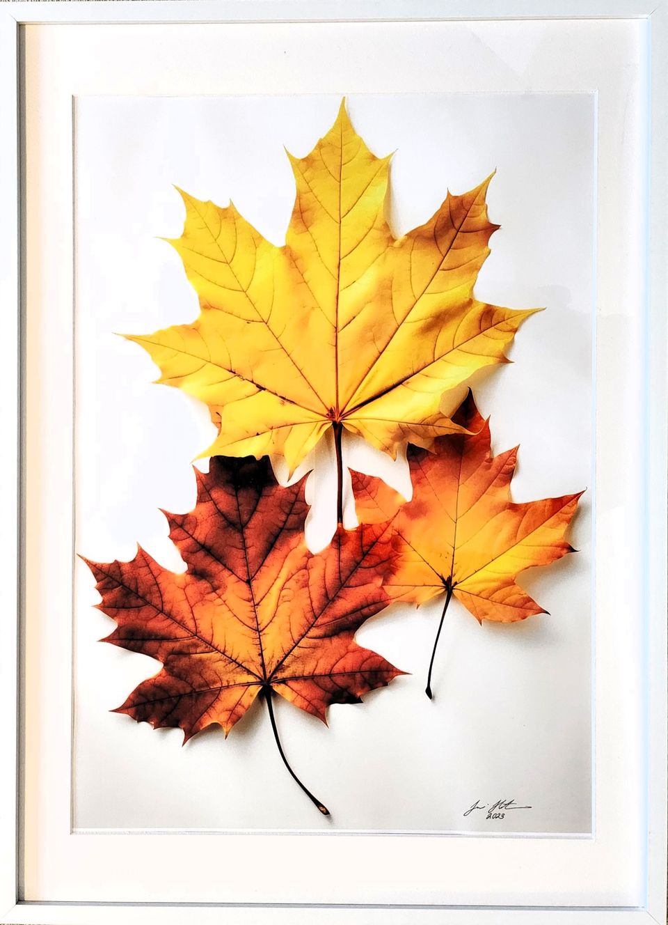 Tekoälyllä tehty taulu (52x72cm) (Maple Fall)