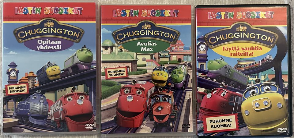 Chuggington DVD 3kpl yht. 5eur.