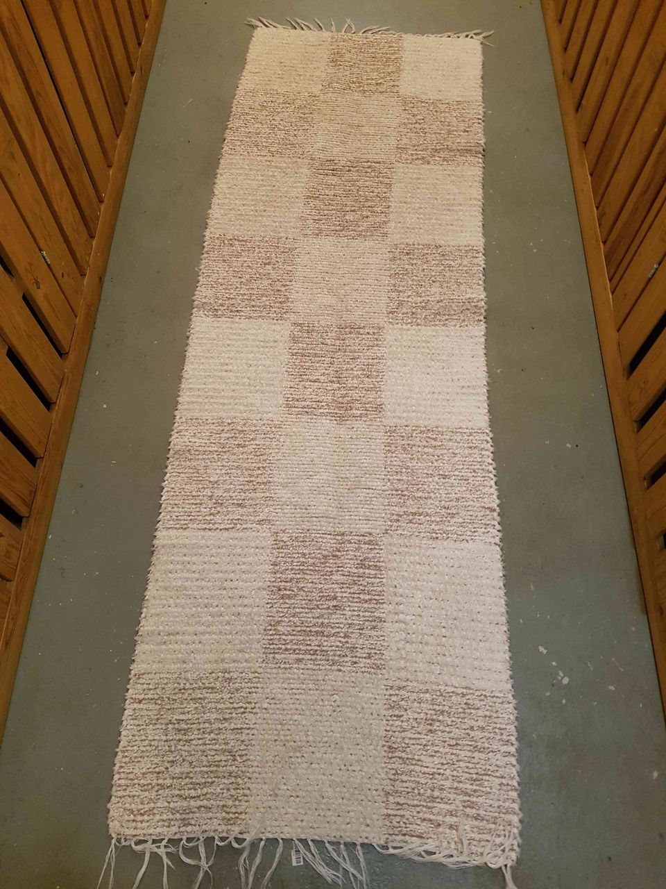 Pitkä räsymatto - carpet, rug 70x215cm