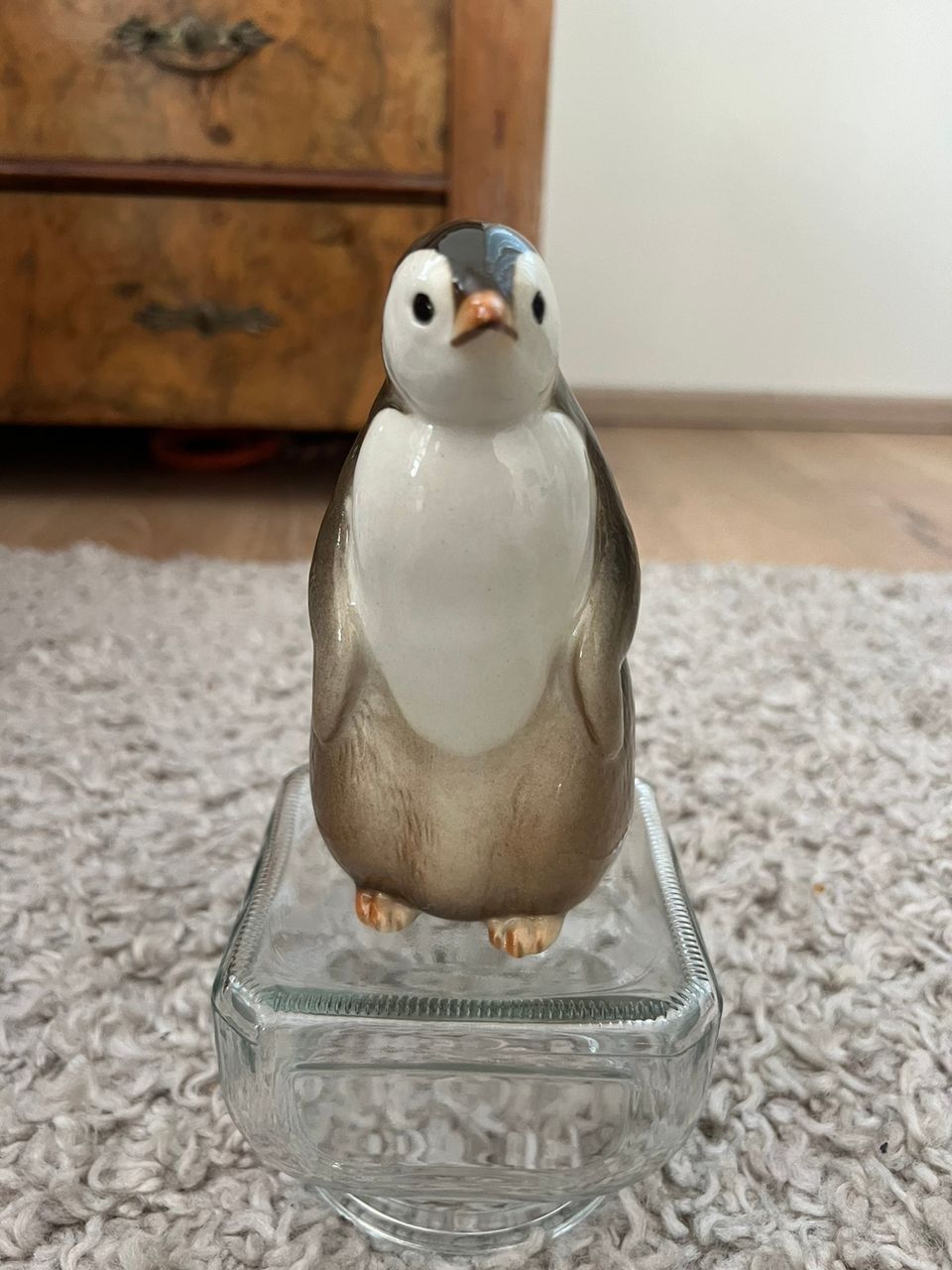 Vintage lomonosov posliini figuuri pingviini