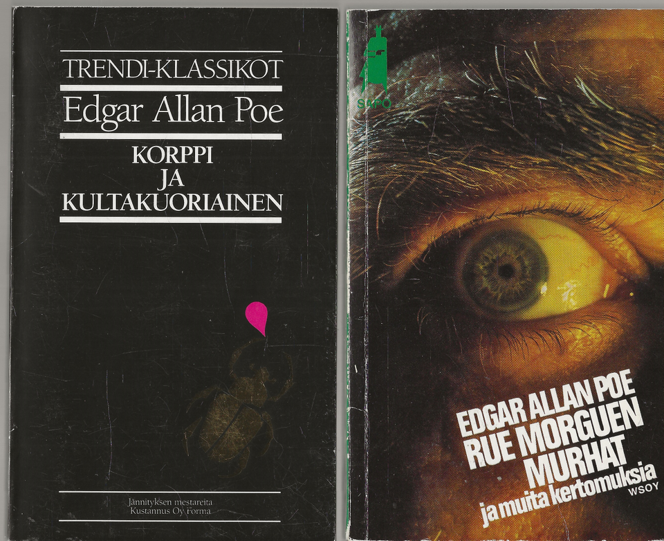 Edgar Allan Poe: Korppi ja Kultakuoriainen. Rue Marguen murhat.