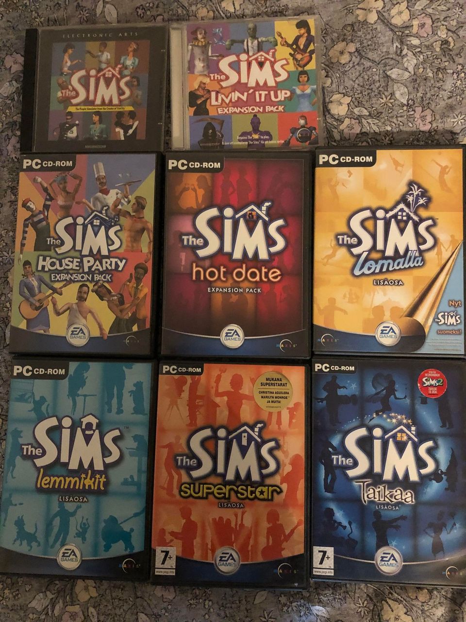 The Sims 1 & kaikki lisäosat erikseen pakettina (ei yksittäinen kokoelmalevy) !