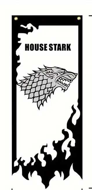 Game of thrones Stark kangasviiri UUSI! 58x145cm