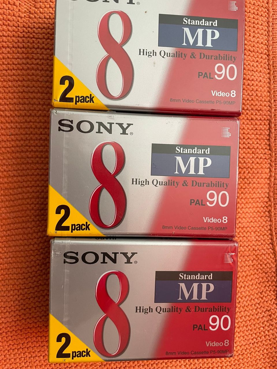 10 kpl Sony video8 pal90 MP