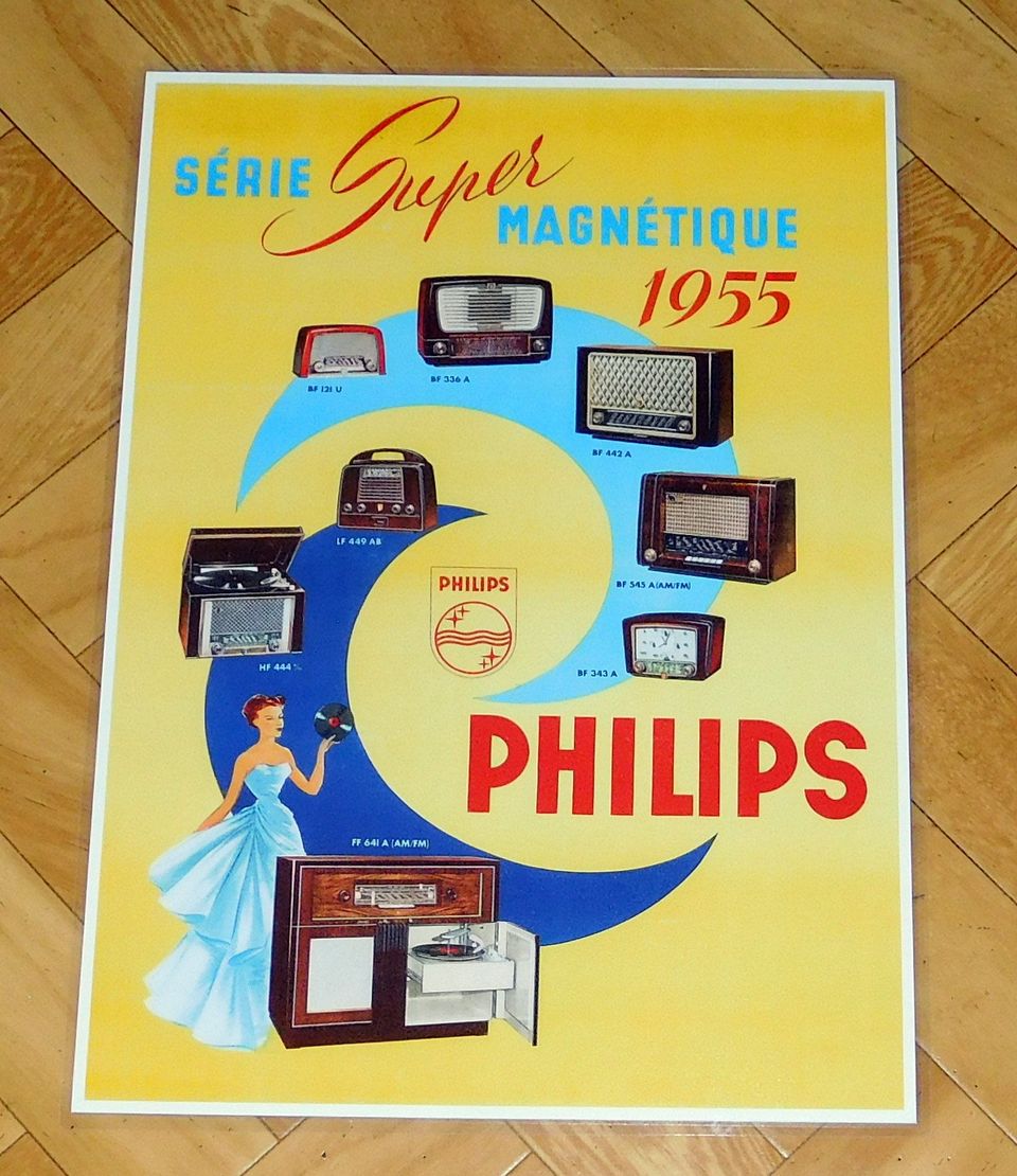 Mahtavat PHILIPS radiot, mainos v. 1955