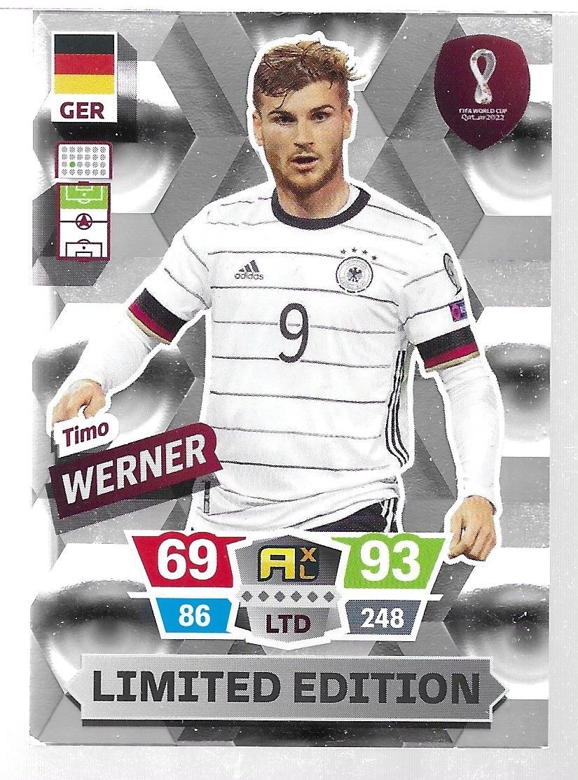 Timo Werner 2022 Panini World Cup Adrenalyn Limited Edition