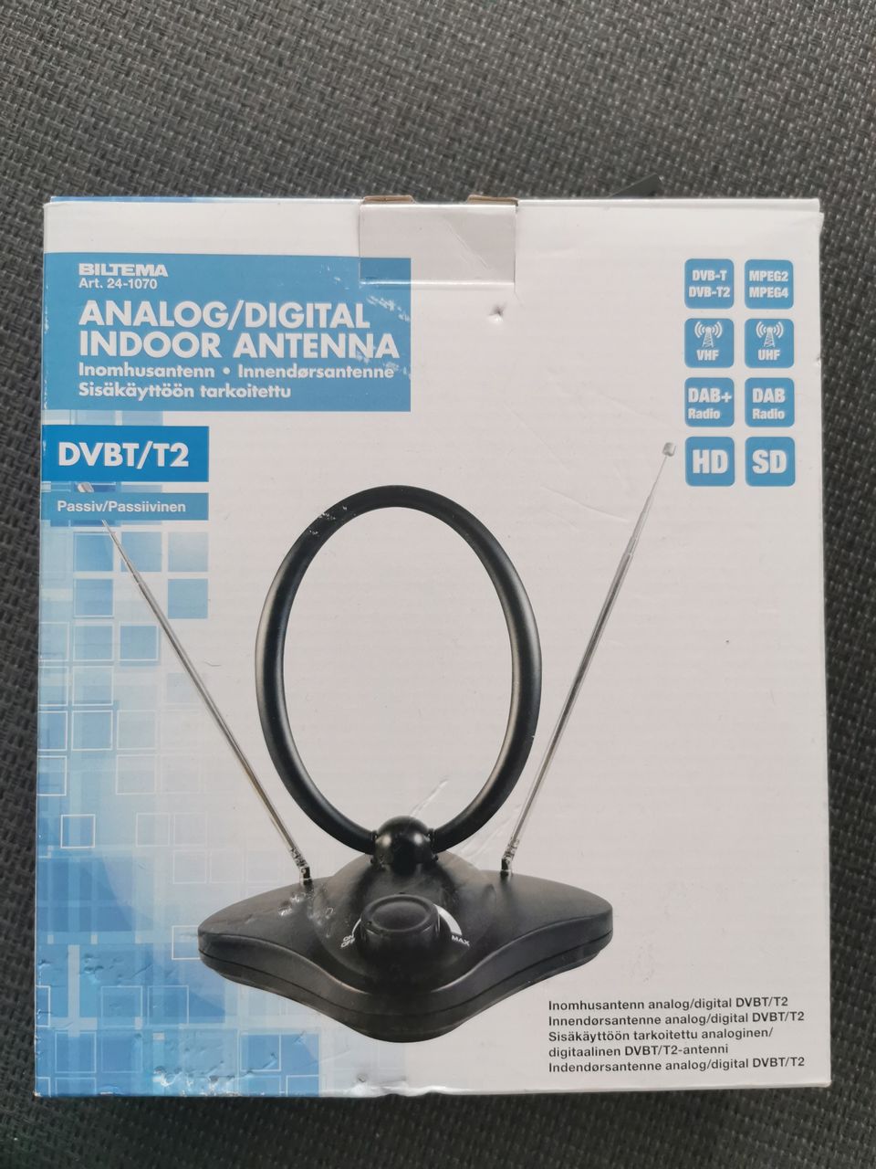 Sisäantenni analoginen/digitaalinen DVBT/T2