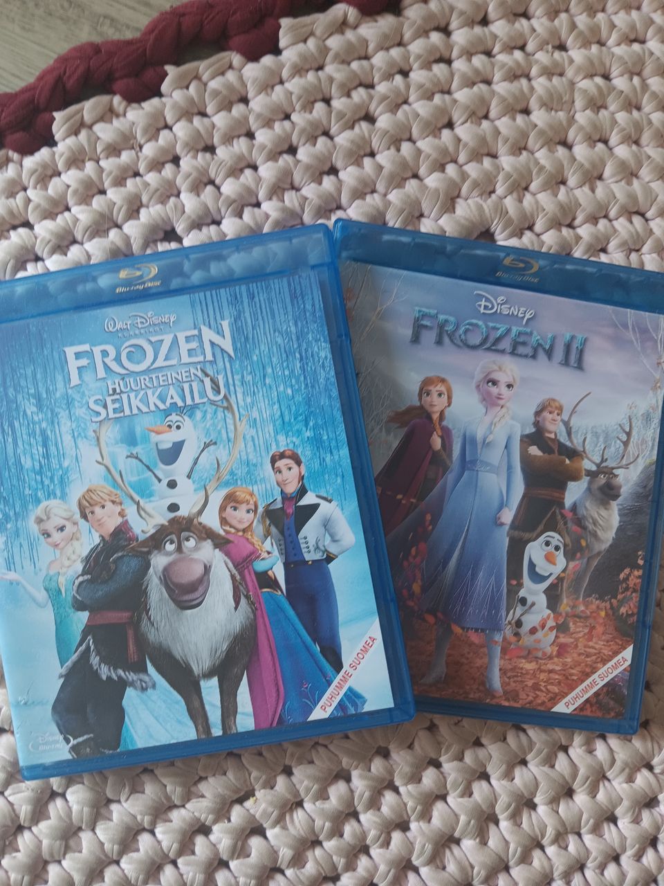 Frozen 1 ja 2 blue ray elokuvat