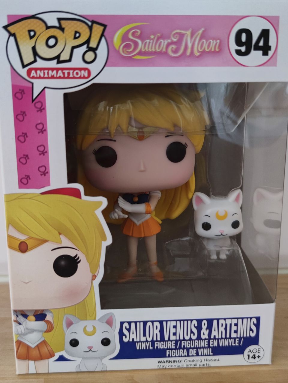 Funko POP Anime: Sailor Moon - Sailor Venus with Artemis #94
