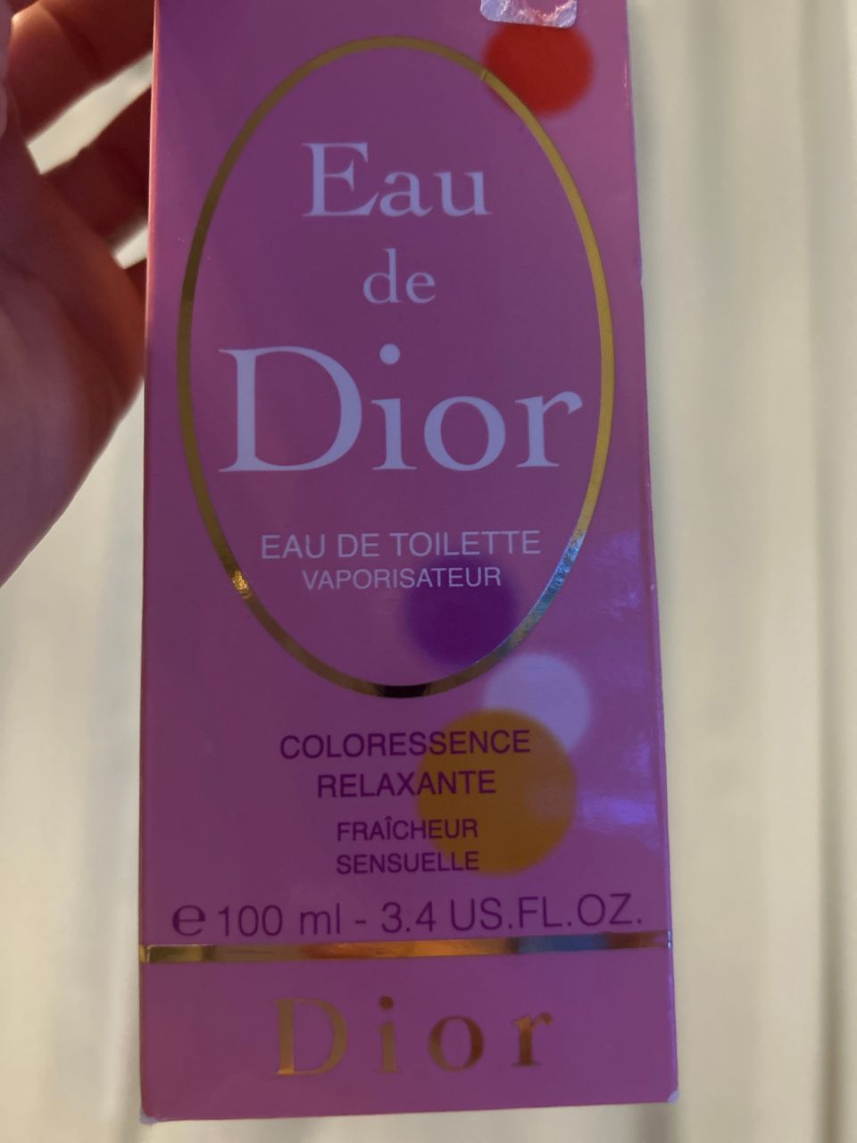 Dior Relaxing Eau de Toilette hajuvesi 65€ (100ml)