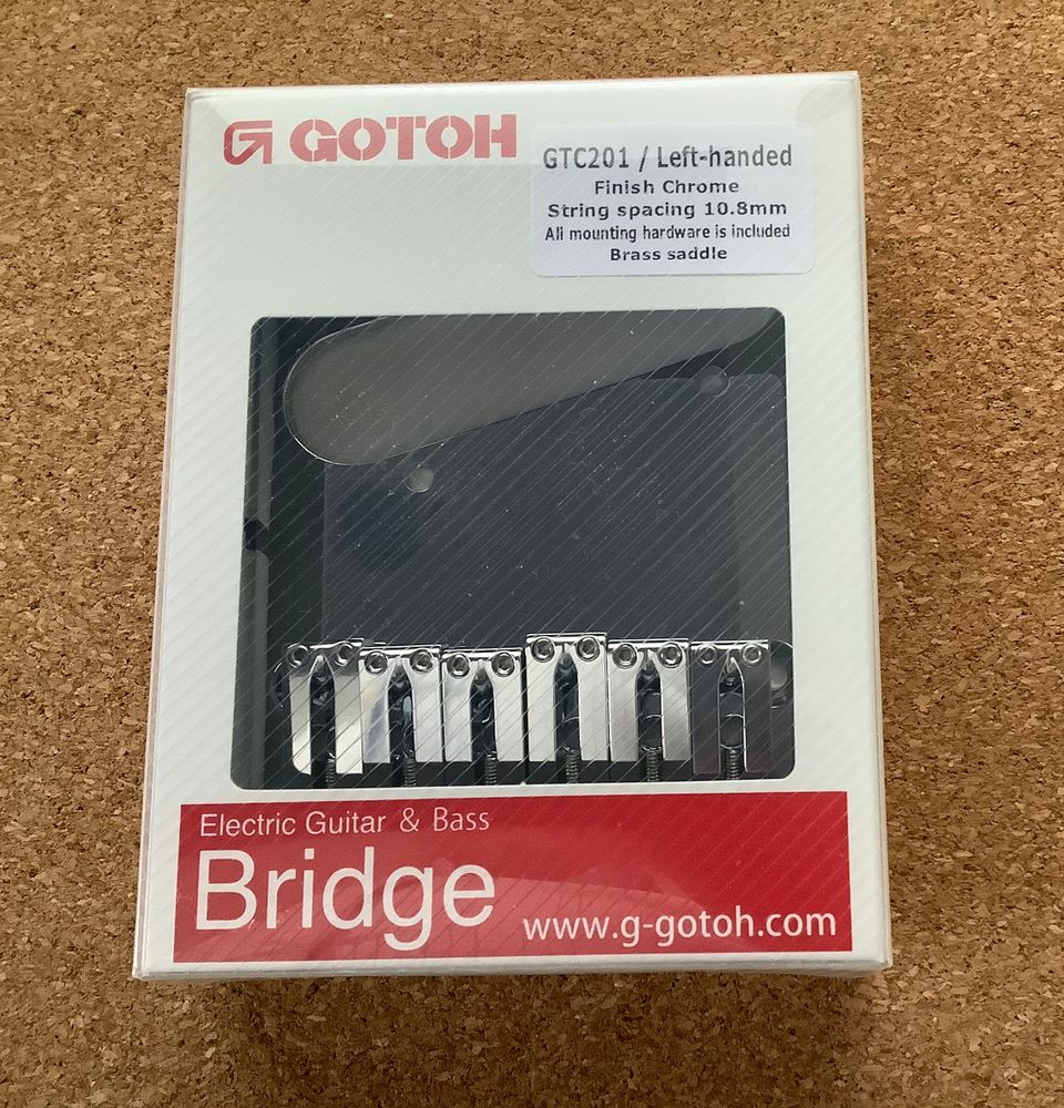 Gotoh GTC-201CSL Left, Tele Chrome PGTC-201CL, talla, bridge