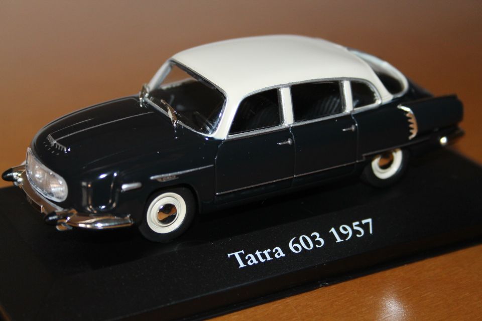 1957 TATRA 603 kommunistijohtajan edustusauto Tsekkoslovakia pienoismalli 1:43