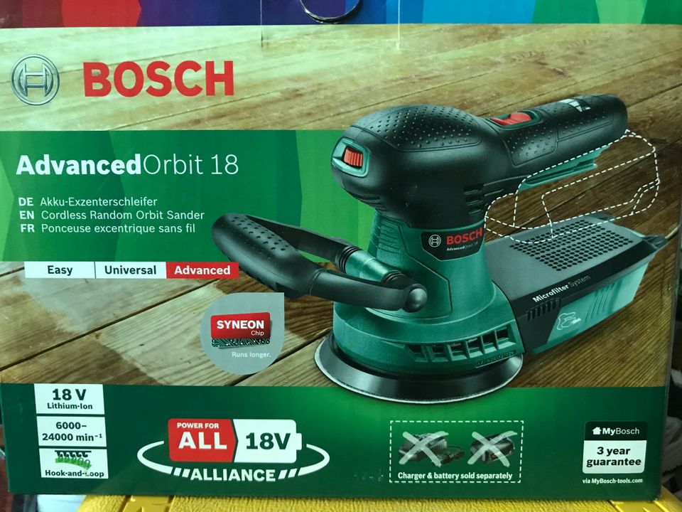 Bosch epäkeskohiomakone, uusi