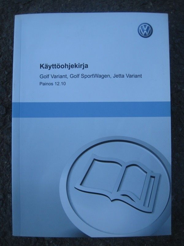 VW Golf Variant mk6 käyttö-ohjekirja Suomen-kielinen