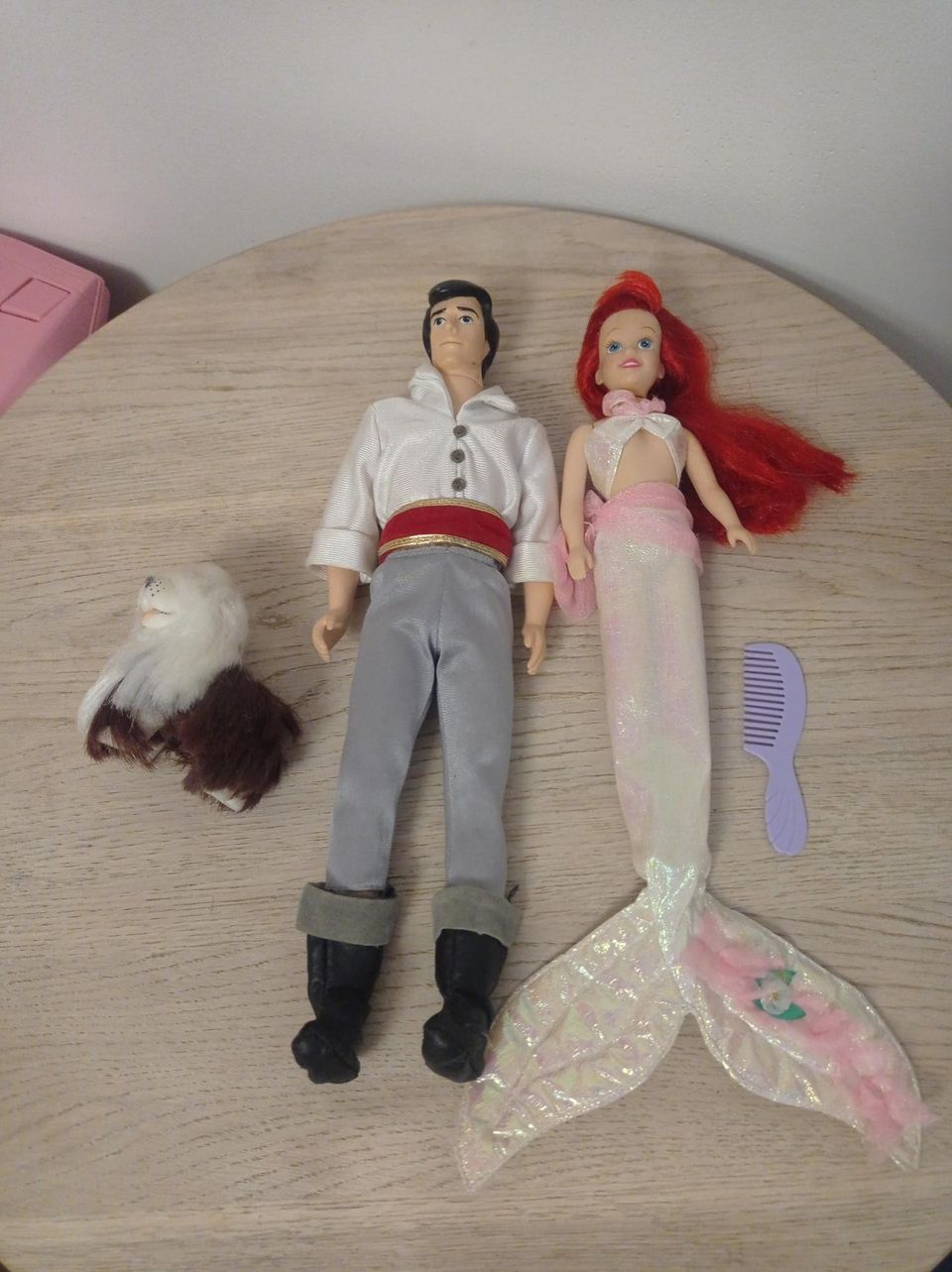 Vintage Ariel ja prinssi nuket
