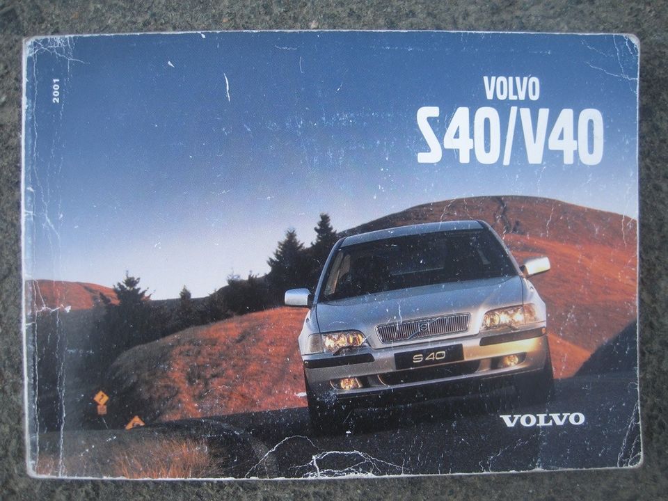 Volvo S40 V40 mk1 vm.2001 käyttö-ohjekirja Suomen-kielinen