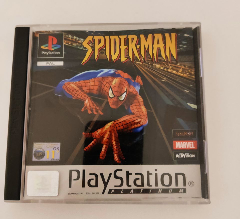 Spiderman PS1-peli