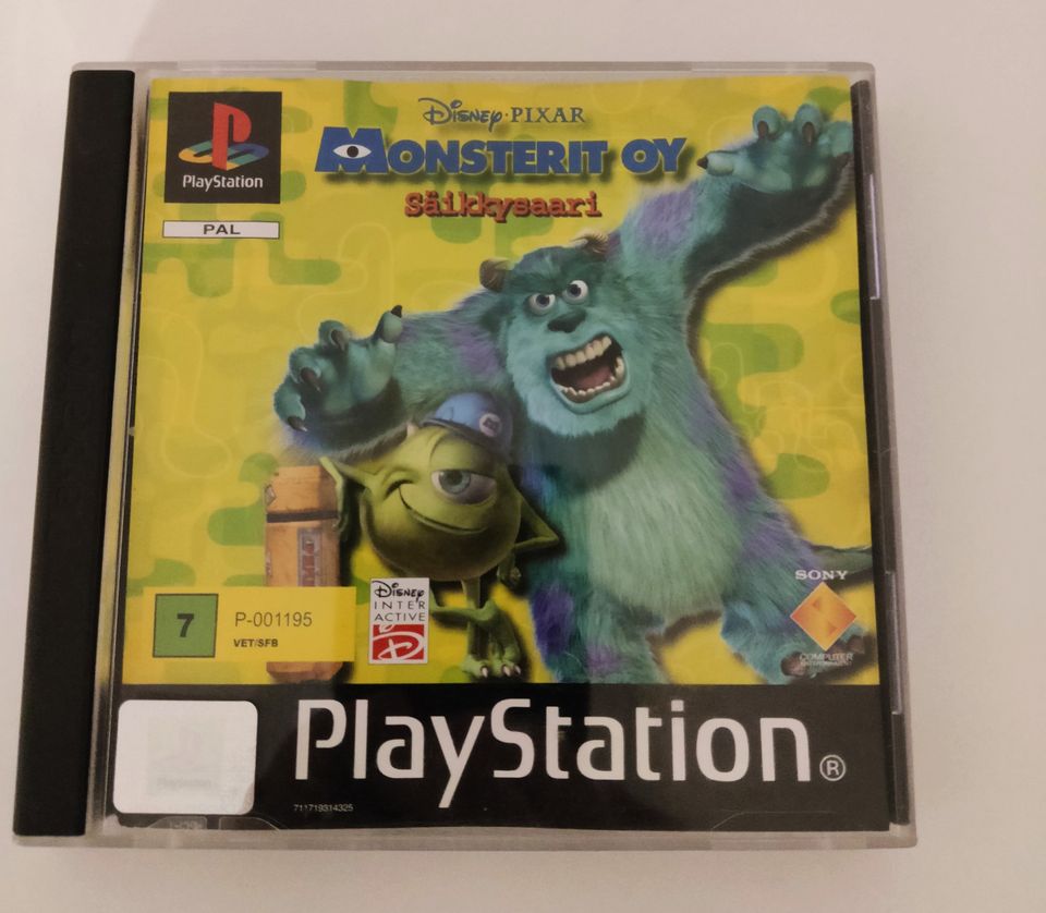 Monsterit Oy PS1-peli