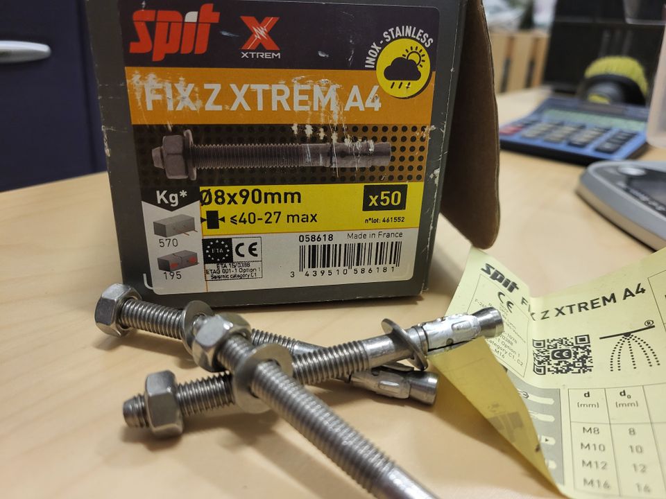 Kiila-ankkuri SPIT FIX Z XTREM A4 8x90mm, 48 kpl