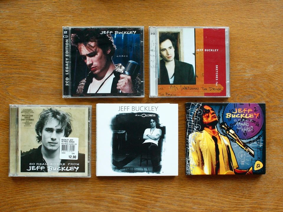 Jeff Buckley CD-paketti 5 kpl julkaisuja mm. Grace 2CD