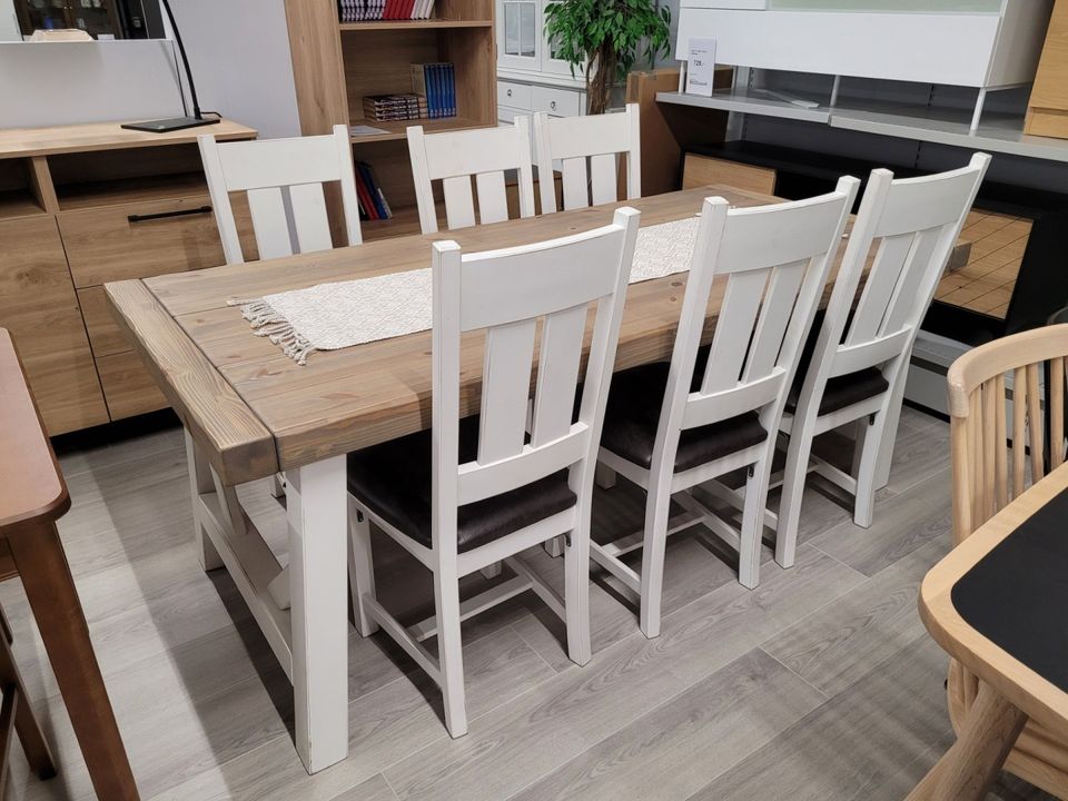 Ruokapöytä + tuolit (Anttiina, kotimainen) POISTO