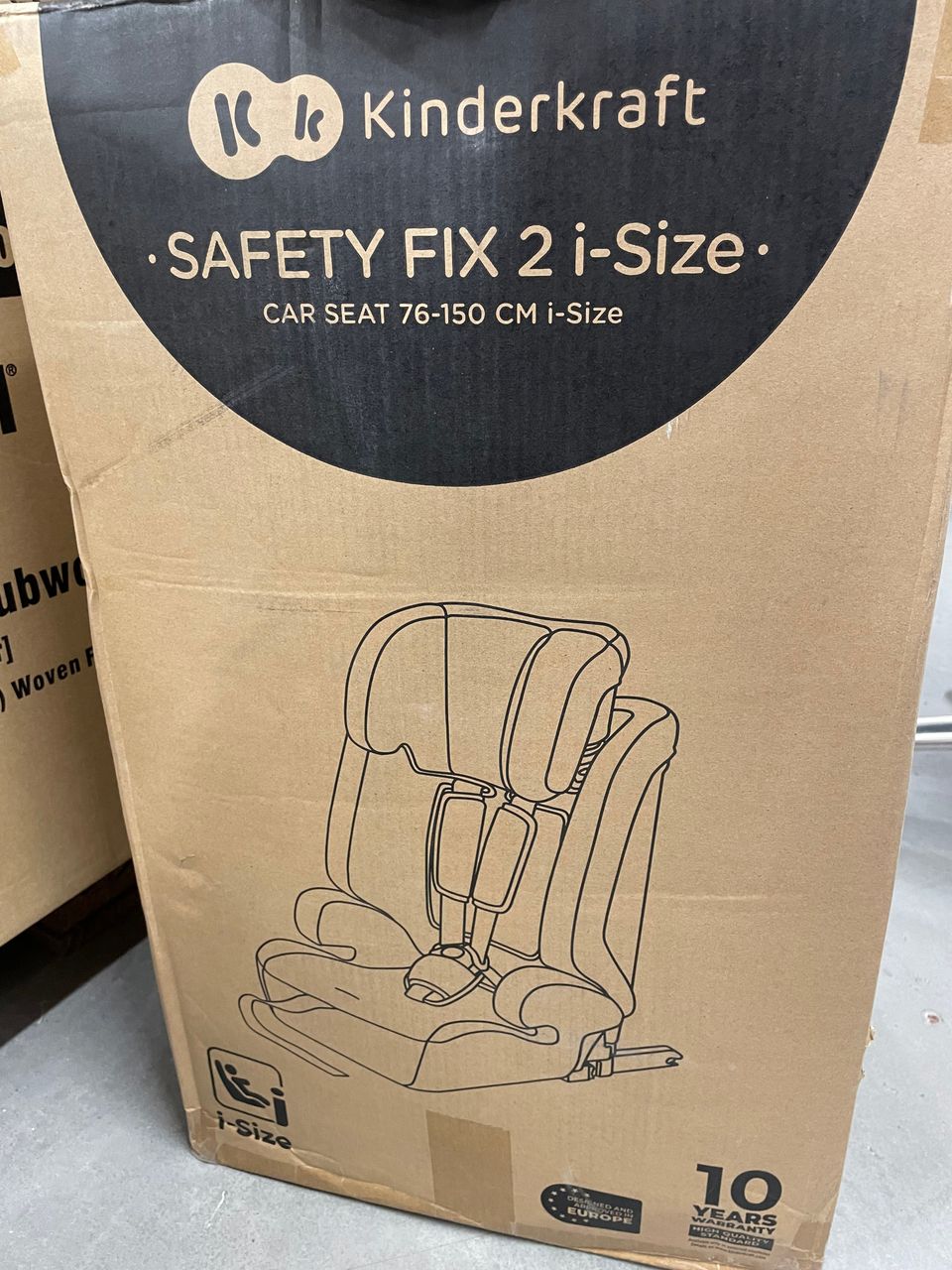 Kindercraft safety fix 2 i-size 76-150 cm turvaistuin UUSI! Paketissa!