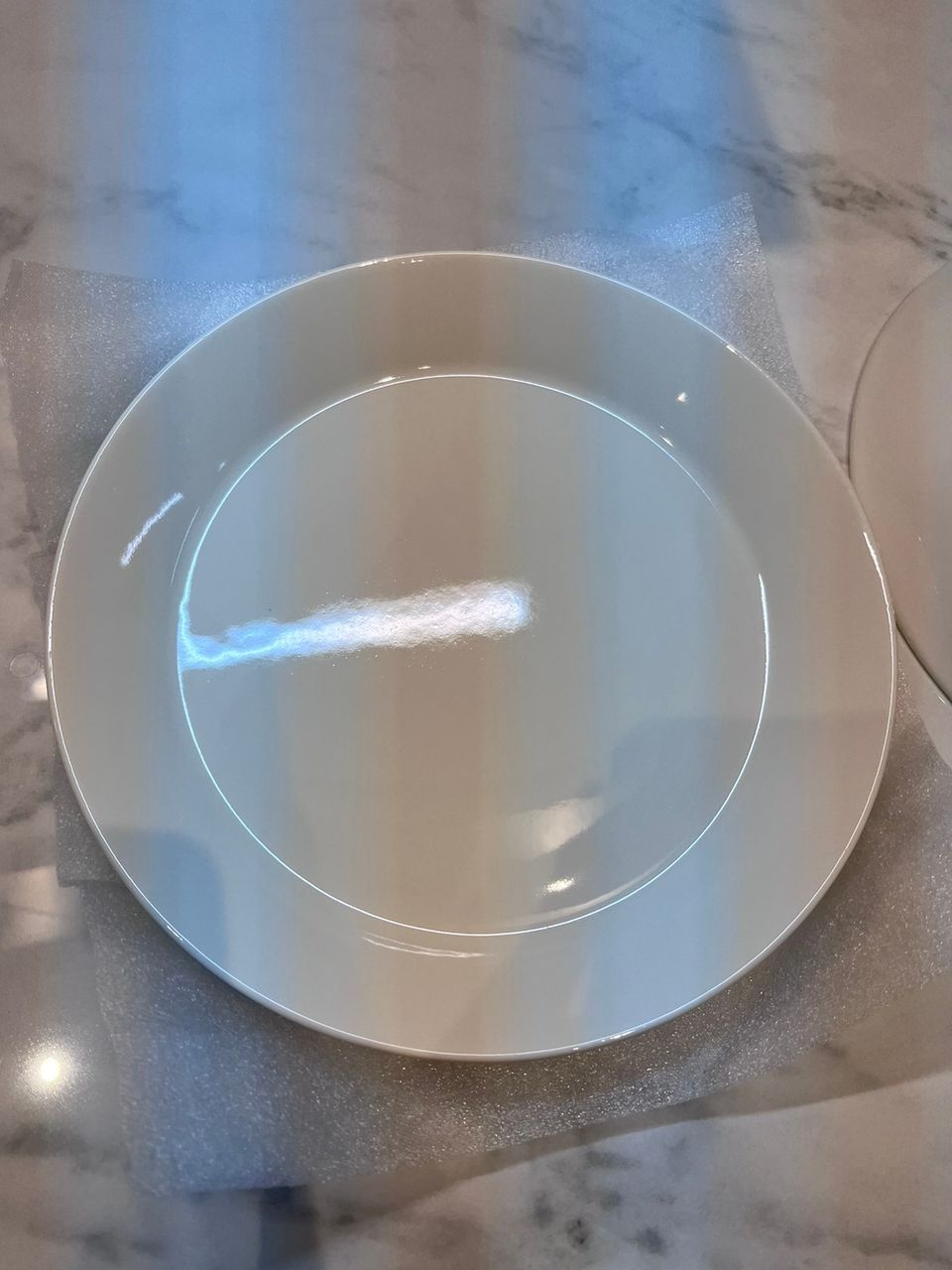 2x Teema 23cm valkoinen lautanen