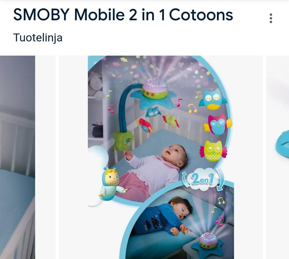 Tähti mobile lasten sänkyyn/pöydälle