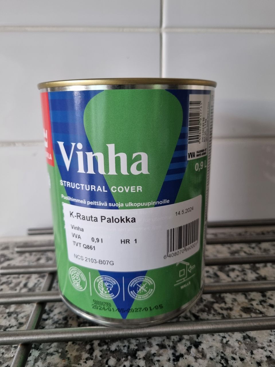 Vinha 0,9l vaaleansininen