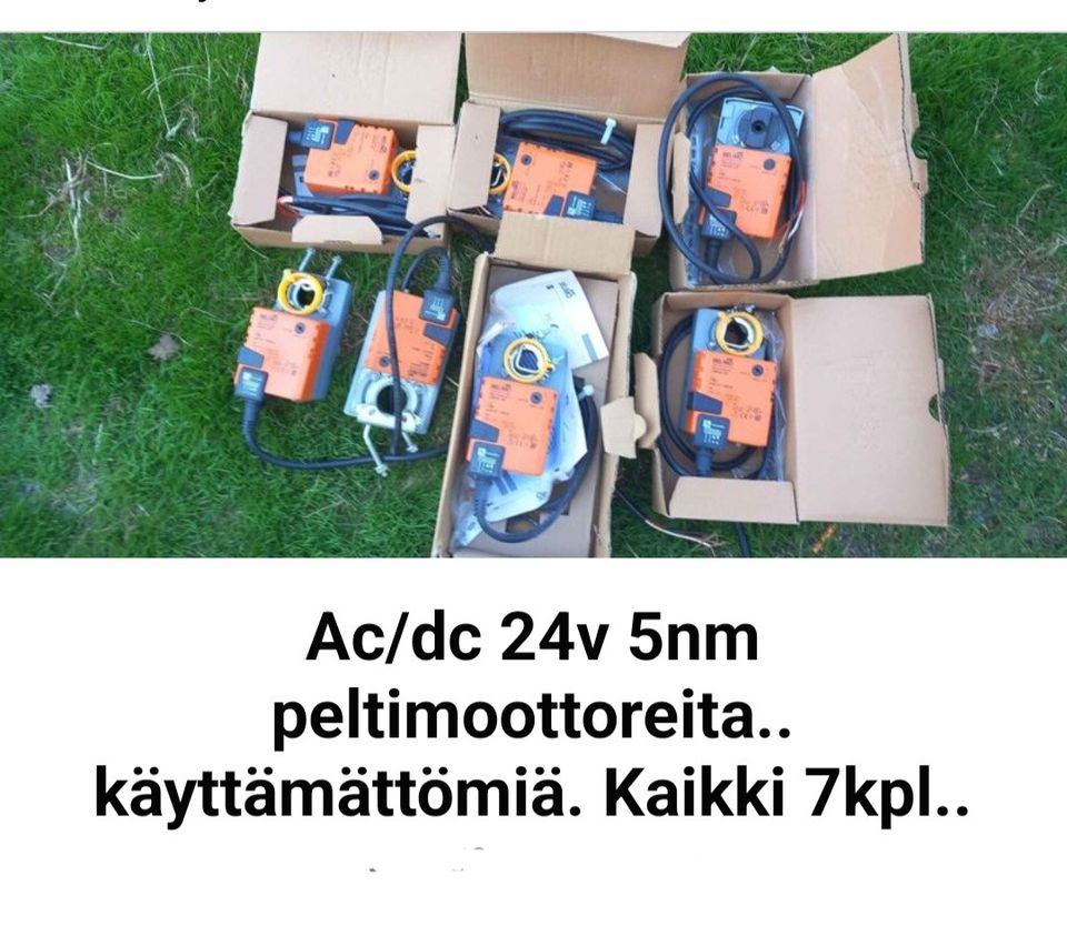 Peltimoottoreita. Käyttämättömiä