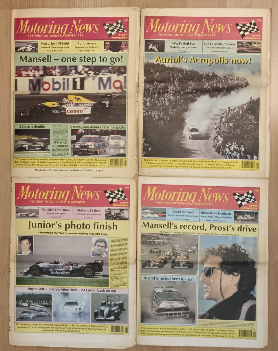 Formula 1 lehdet.
