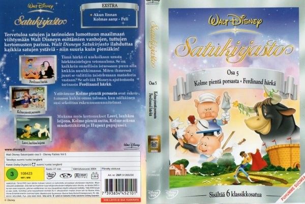 Disney Satukirjasto osa 5 sisältää 6 klassikkosatua dvd